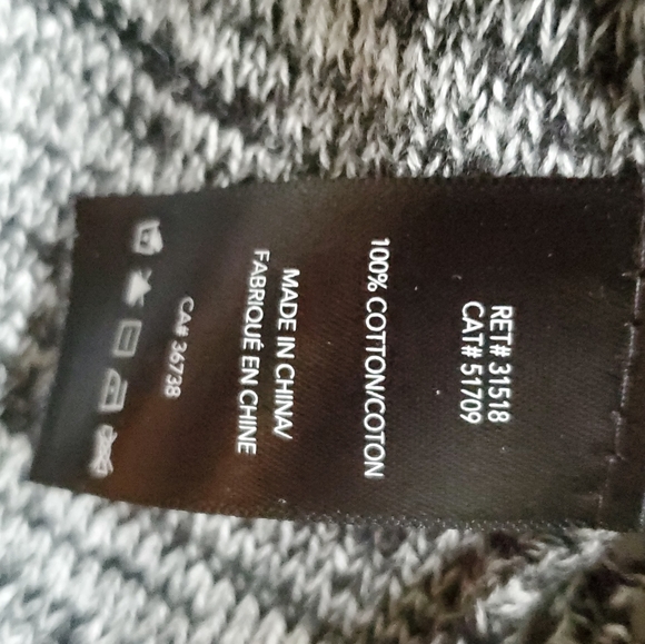 Jessica 3 ways to wear 100% Cotton Cardigan - Heather Grey color small size - Picture 12 of 12